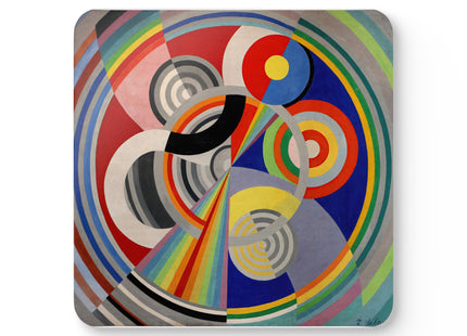 Rythme No. 1 by Robert Delaunay Corkwood Coaster Set