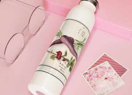 Carrot, Daucus carota and red currant, Ribes rubrum by Anselmus Boëtius de Boodt Slim Water Bottle