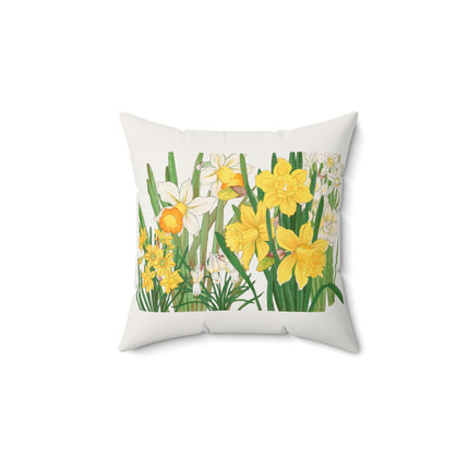 Daffodil by Tanigami Kônan Spun Polyester Square Pillow