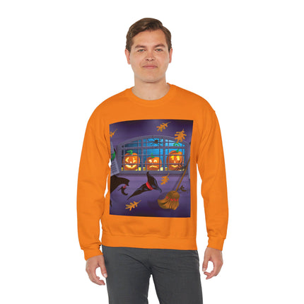 Whimsical Halloween Mischief Unisex Heavy Blend™ Crewneck Sweatshirt