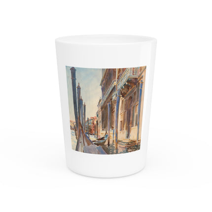 Gondola Moorings on the Grand Canal by John Singer Sargent Ceramic Shot Glass