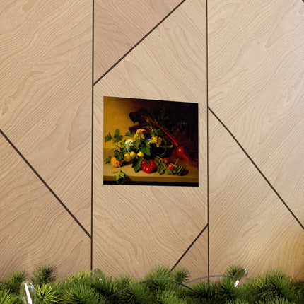 Still Life with Vegetables by James Peale Matte Horizontal Posters