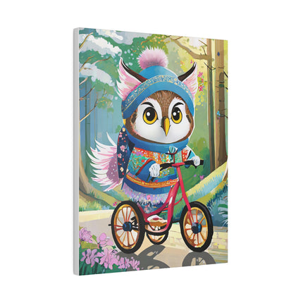 Baby Owl Matte Canvas, Stretched, 0.75"