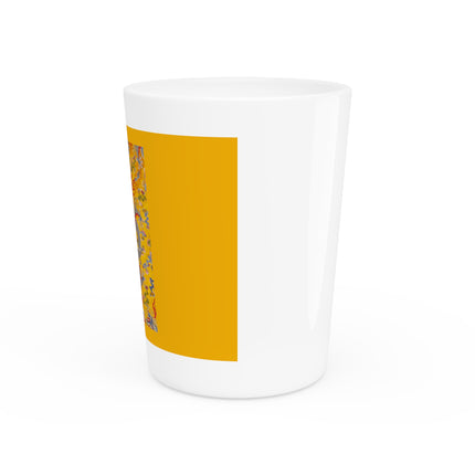 The Imperial 12-Symbol Robe, A Dragon's Regalia Ceramic Shot Glass
