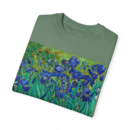 Irises by Van Gogh Unisex Garment-Dyed T-shirt