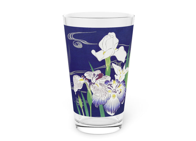 Irises by Kogyo Tsukioka Glass, 16oz