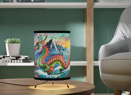 Chinese Dragon Tripod Lamp