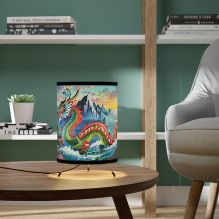 Chinese Dragon Tripod Lamp