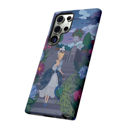 🦚🌸 The Peacock Garden Terrace Phone Case – Art Deco Floral Elegance