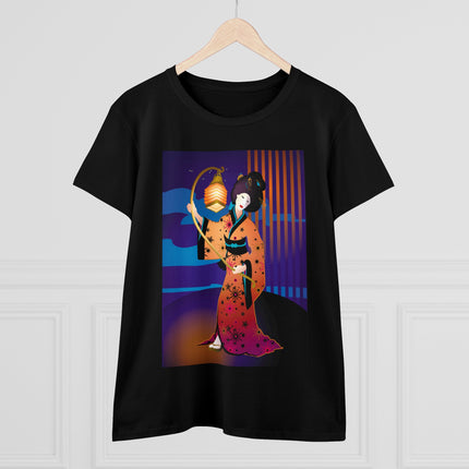 The Enchanting Geisha Women's Midweight Cotton Tee