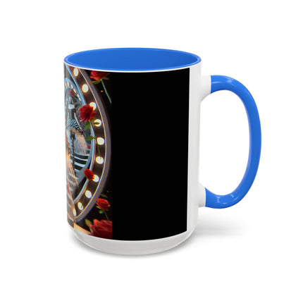 Halloween Witch Through the Mirror Colorful Mugs (11oz, 15oz)