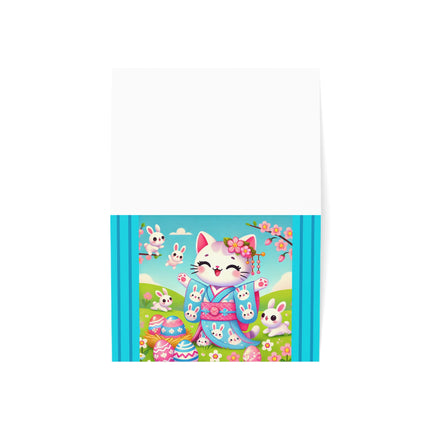 Springtime Kitten’s Easter Joy Greeting Cards (1, 10, 30, and 50pcs)