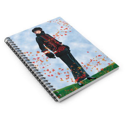 Elegance in Autumn Spiral Notebook - Ruled Line