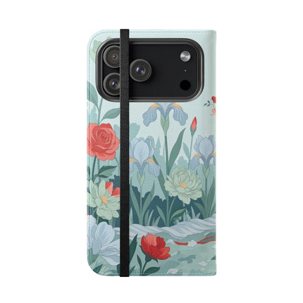 🌹💌 The Secret Rose Garden Courtship Flip Case – Art Deco Floral Romance
