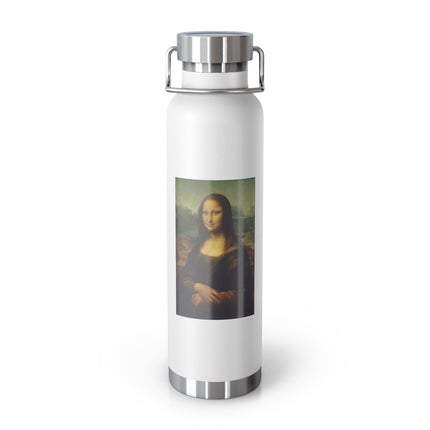 Mona Lisa by Leonardo da Vinci Copper Vacuum Insulated Bottle, 22oz