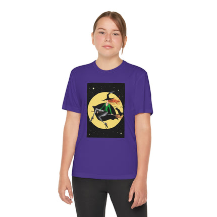 A Witch’s Moonlit Flight Youth Competitor Tee