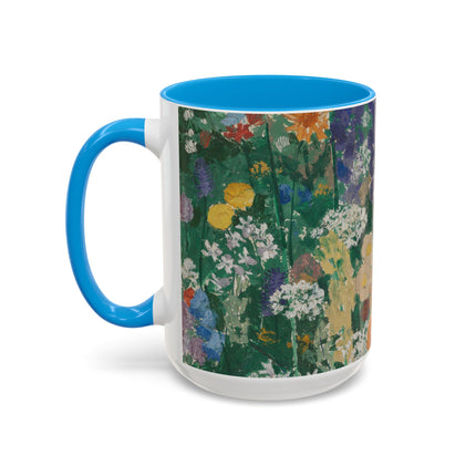 Flowers on the Mountain by August Babberger Colorful Mugs (11oz, 15oz)