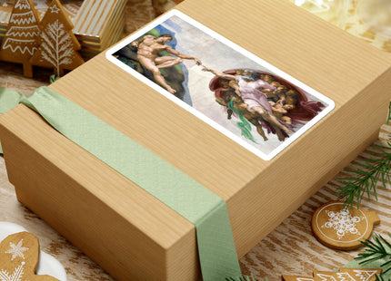 The Creation of Adam by Michelangelo Buonarroti Kiss-Cut Stickers (4 Stickers)
