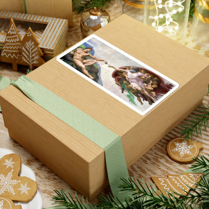 The Creation of Adam by Michelangelo Buonarroti Kiss-Cut Stickers (4 Stickers)