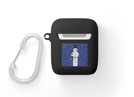 Snowman in Falling Snow AirPods Cover