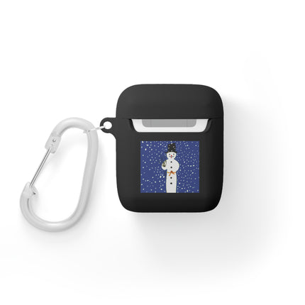 Snowman in Falling Snow AirPods Cover