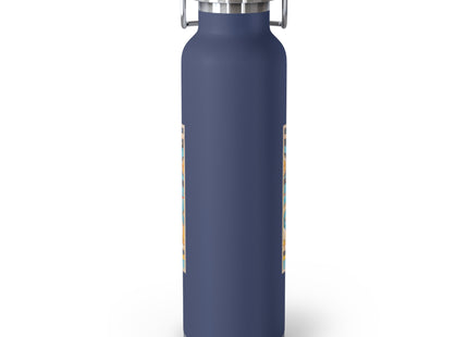 Reproduction of S-Spiral Frieze by Emile Gilliéron Copper Vacuum Insulated Bottle, 22oz