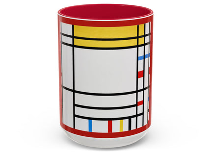 Place de la Concorde by Piet Mondrian Colorful Mugs (11oz, 15oz)