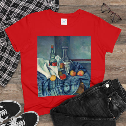 The Peppermint Bottle by Paul Cézanne Women's Midweight Cotton Tee