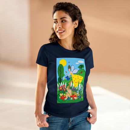 Garden Magic Women's Midweight Cotton Tee