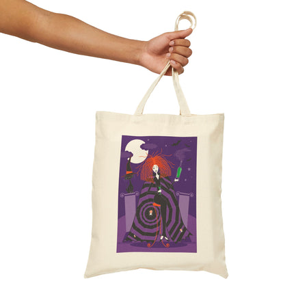 Mystic Elegance Cotton Canvas Tote Bag