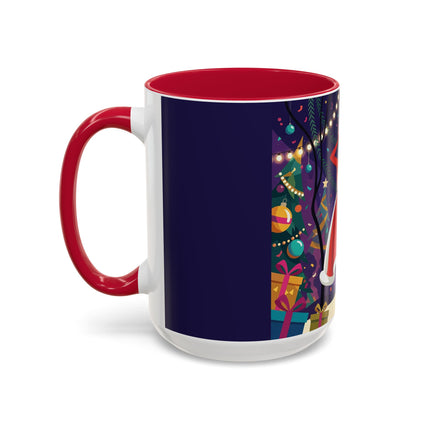 🎄❄️ The Christmas Snowball Dance Colorful Mug – Whimsical Holiday Fashion Fantasy