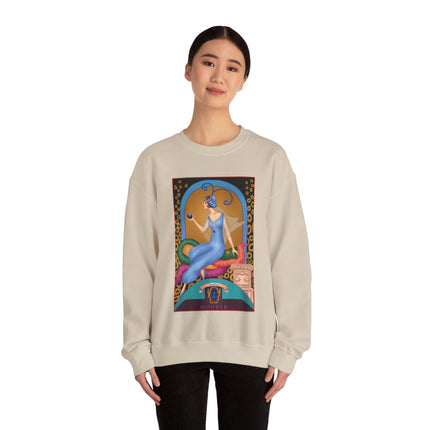 September & Sapphire (from the Gem Series) by Sofia Chiostri Heavy Blend™ Crewneck Sweatshirt