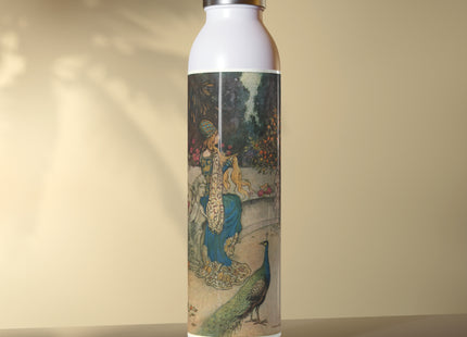 Preziosa in the Garden by Warwick Goble Slim Water Bottle