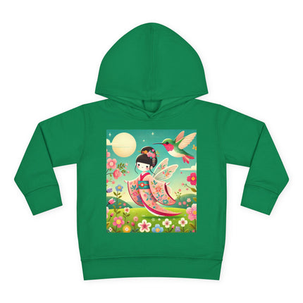 Geisha Fairy and the Hummingbird Blossom Toddler Pullover Fleece Hoodie