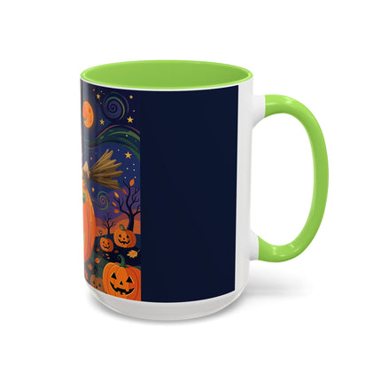 🧙‍♀️🎃 The Witch Of Pumpkin Moon Hollow Colorful Mug – Whimsical Halloween Magic