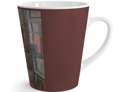 View into Leopold and Marie Czihaczek's Apartment by Egon Schiele Latte Mug