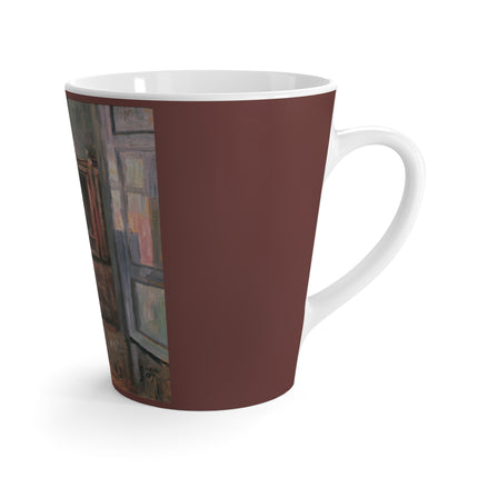 View into Leopold and Marie Czihaczek's Apartment by Egon Schiele Latte Mug