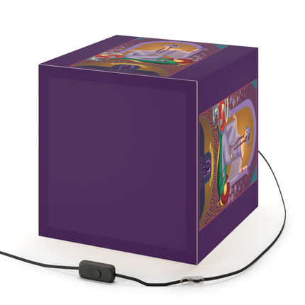 February & Amethyst Zodiac Light Cube Lamp