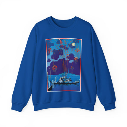Fireworks in Venice by George Barbier Heavy Blend™ Crewneck Sweatshirt