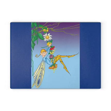 A Fairy's Delight Glass Cutting Board