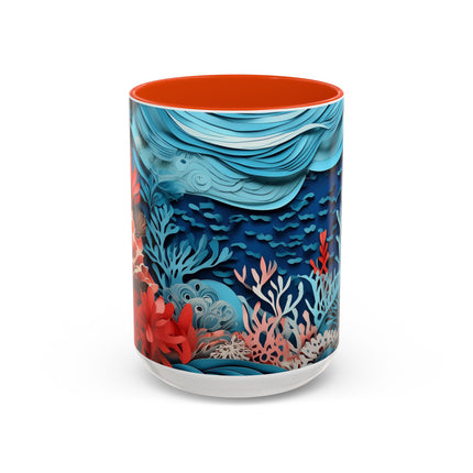 Enchanting Underwater Scene Colorful Mugs (11oz, 15oz)