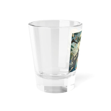 Moonlit Bridge Gentleman Shot Glass – Imperial Serenity & Moonlit Harmony