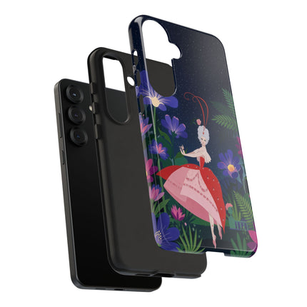 🌺✨ The Lady Of The Starlit Enchanted Garden Phone Case – Art Deco Floral Fantasy