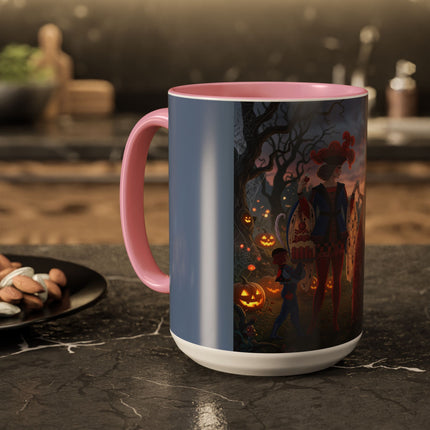 ♥️🎃 The Queen Of Hearts Halloween Masquerade Colorful Mug – Royal Halloween Fantasy