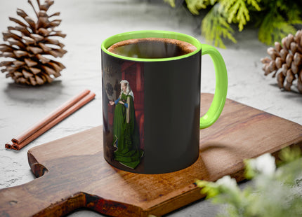 Arnolfini Portrait by Jan Van Eyck Colorful Mugs (11oz, 15oz)