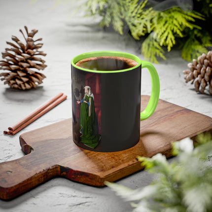 Arnolfini Portrait by Jan Van Eyck Colorful Mugs (11oz, 15oz)