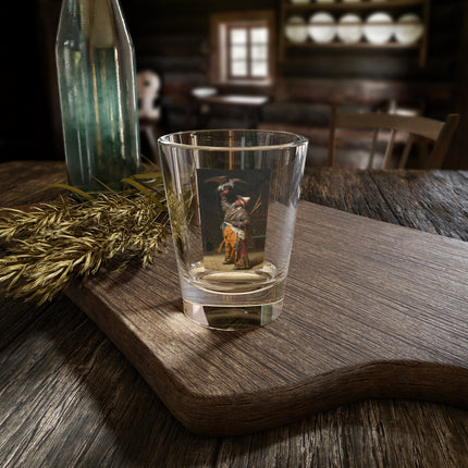 A Rich Kirghiz Huntsman with a Falcon by Vasily Vereshchagin Shot Glass, 1.5oz