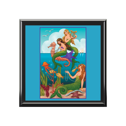 Three Mermaids with Strings of Pearls by Carlo Chiostri Jewelry Box