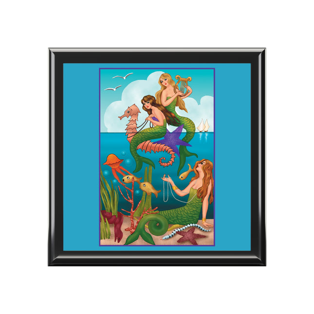 Three Mermaids with Strings of Pearls by Carlo Chiostri Jewelry Box