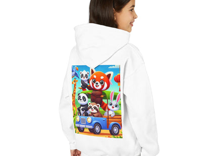 Safari Friends on the Move Youth Heavy Blend Hooded Sweatshirt